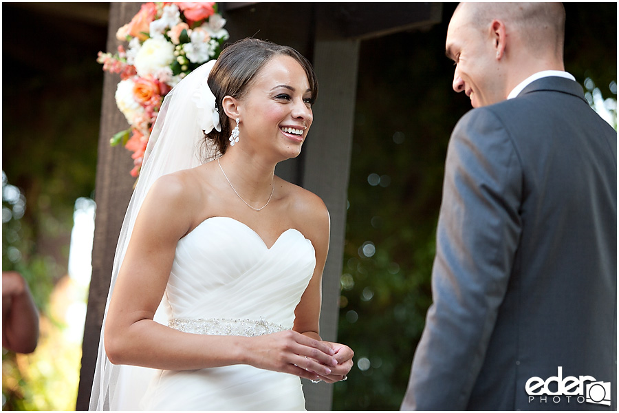 Creative wedding photography at Wedgewood in Fallbrook by Eder Photo