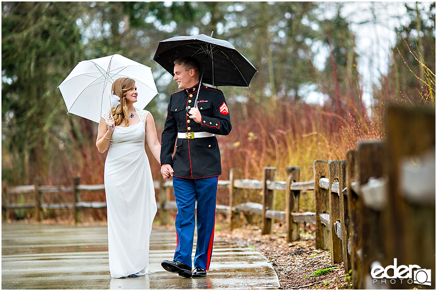 Destination wedding umbrella photos