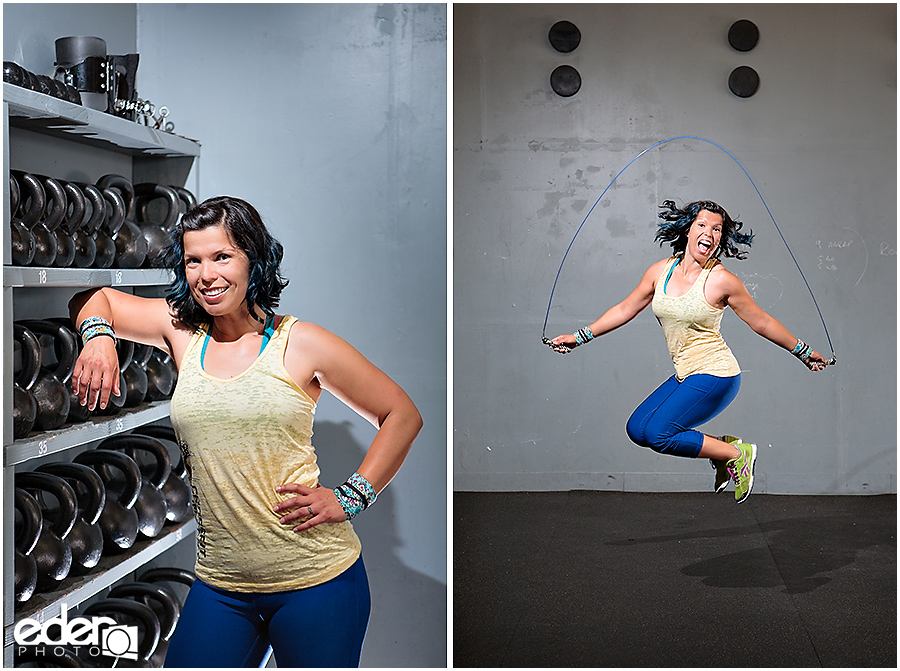 Fitness Business Headshots for jump rope