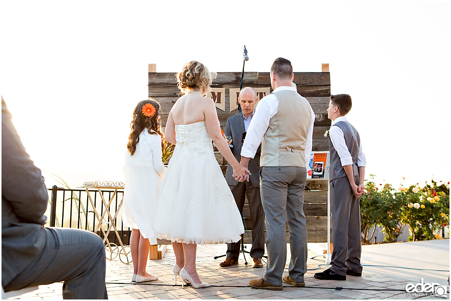 Backyard wedding in San Diego County