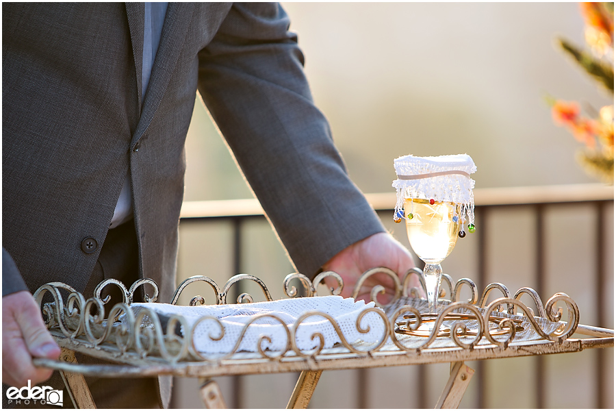 Backyard wedding ceremony in San Diego County