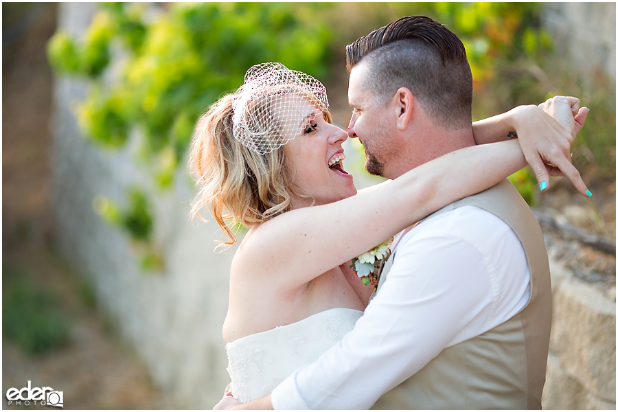 Backyard wedding in San Diego County