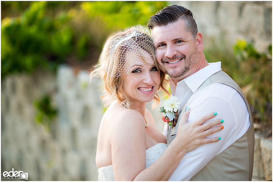 Backyard wedding in San Diego County portraits