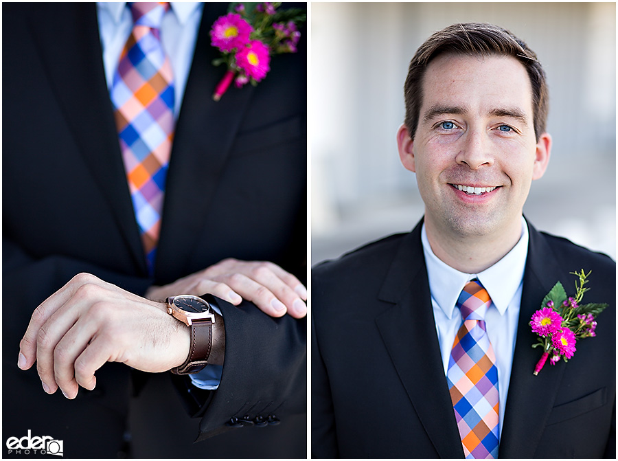 Clubhouse Wedding Groom Portrait