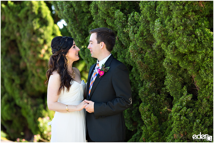 Clubhouse Wedding Bride and Groom