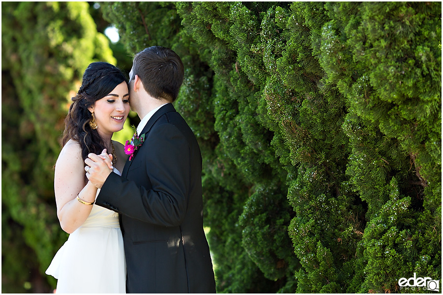 Clubhouse Wedding Bride and Groom