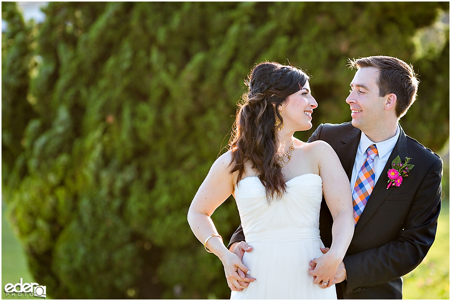 Clubhouse Wedding Bride and Groom