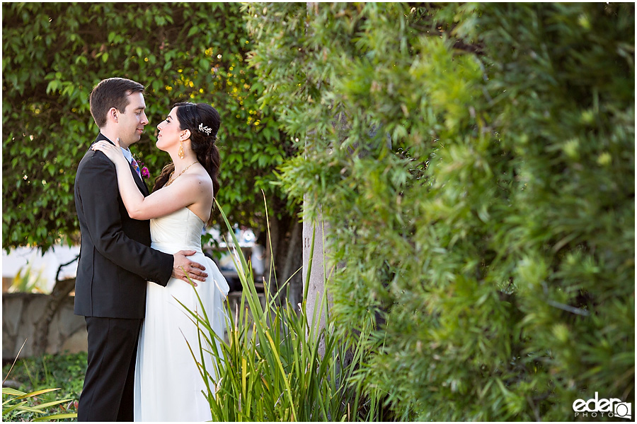 Clubhouse Wedding Bride and Groom