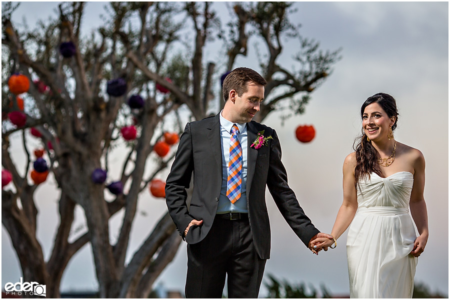 Clubhouse Wedding Bride and Groom Sunset Photos