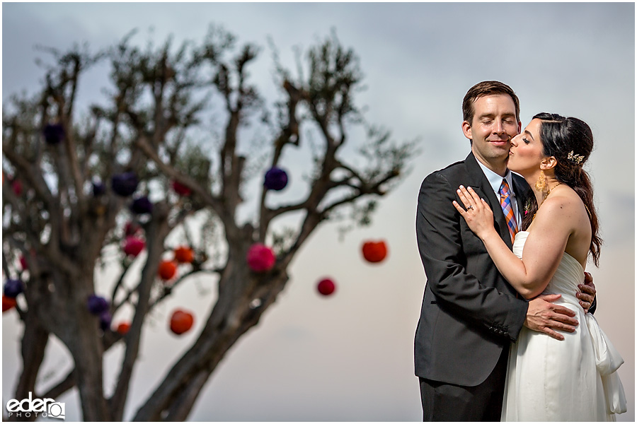 Clubhouse Wedding Bride and Groom Sunset Photos