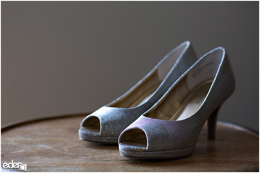 Founders Chapel Wedding Prep shoes