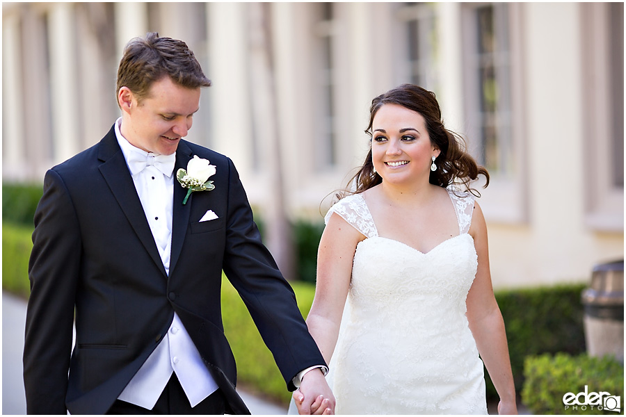 Founders Chapel Wedding bride and groom