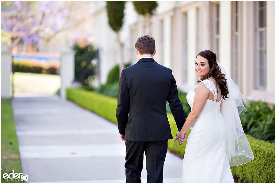 Founders Chapel Wedding bride