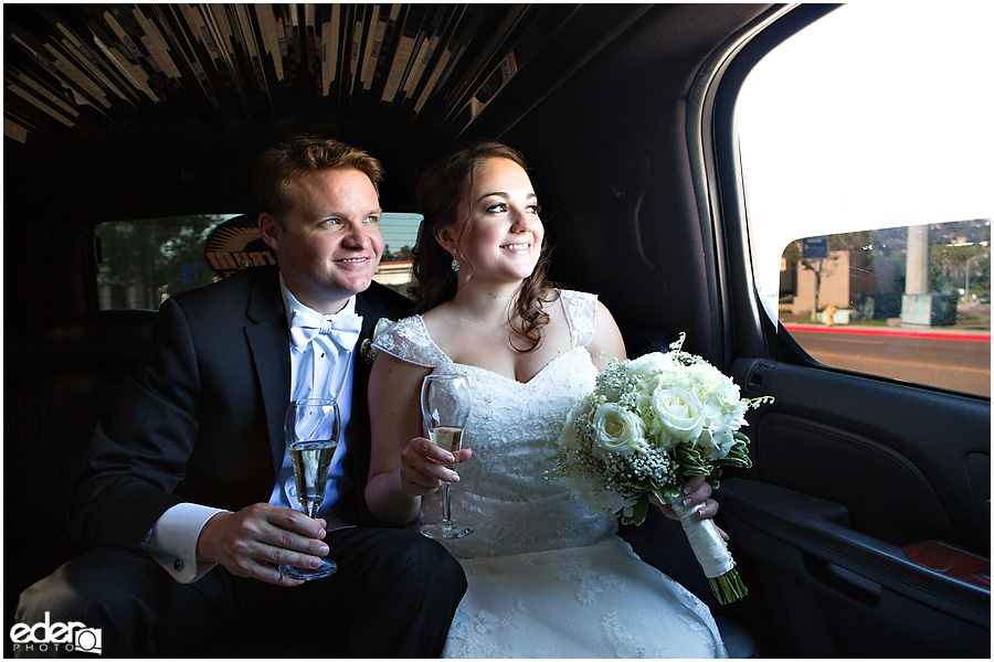 Founders Chapel Wedding limo