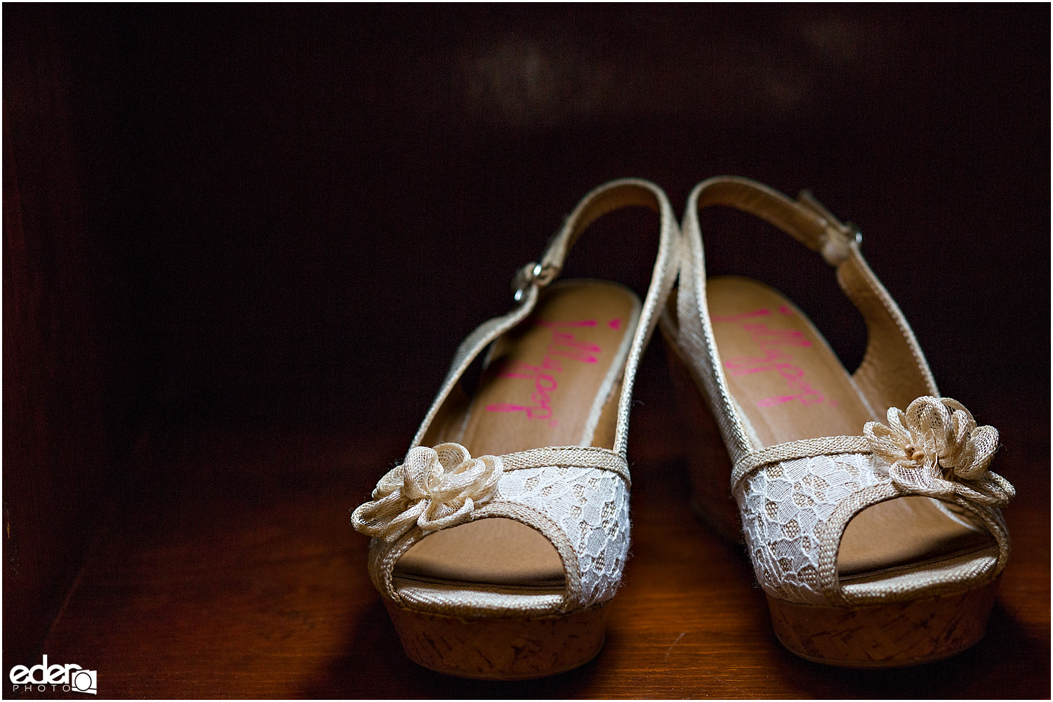 Heritage Park wedding details - shoes