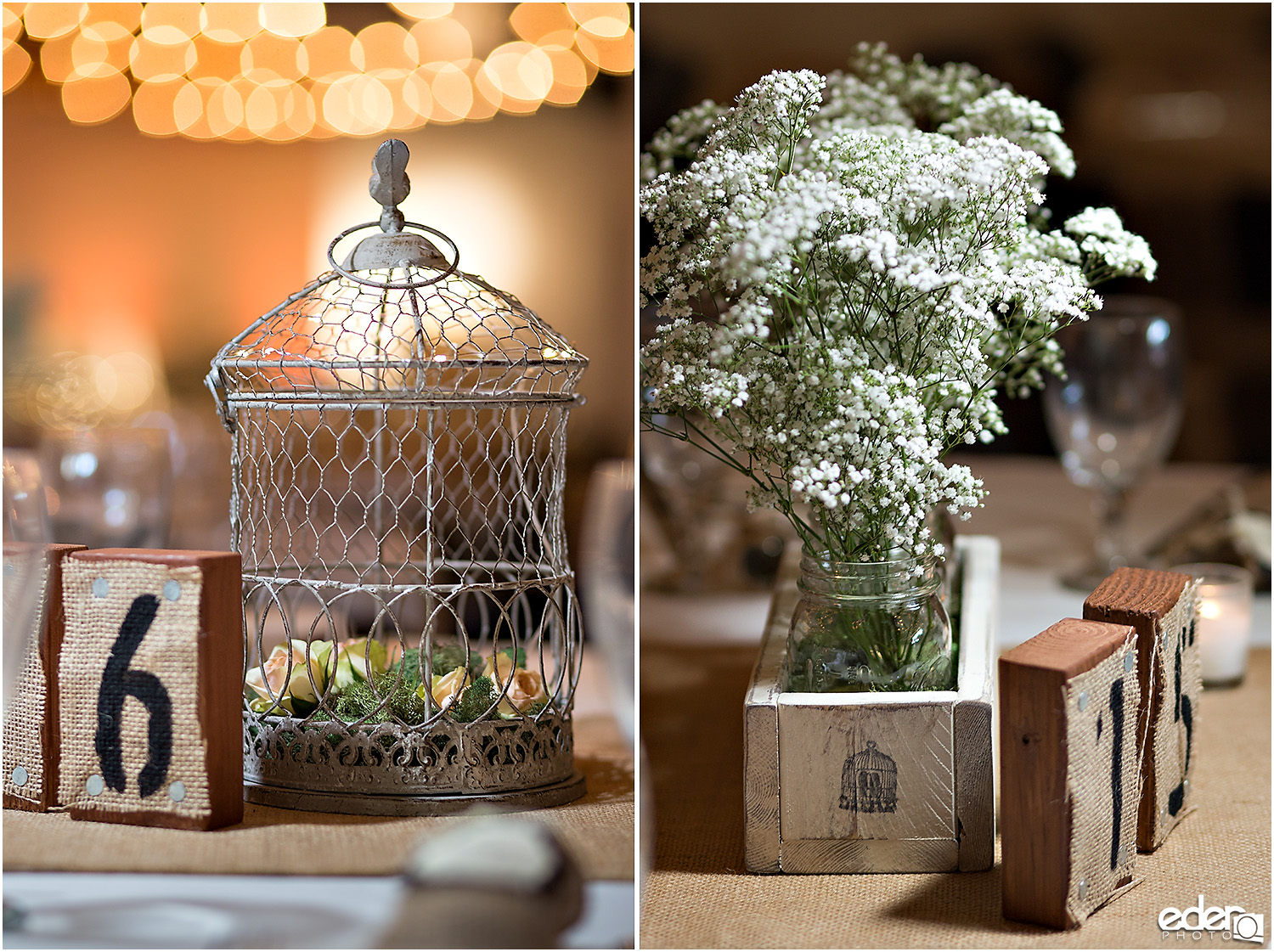 Moniker Warehouse Wedding Details - table decor