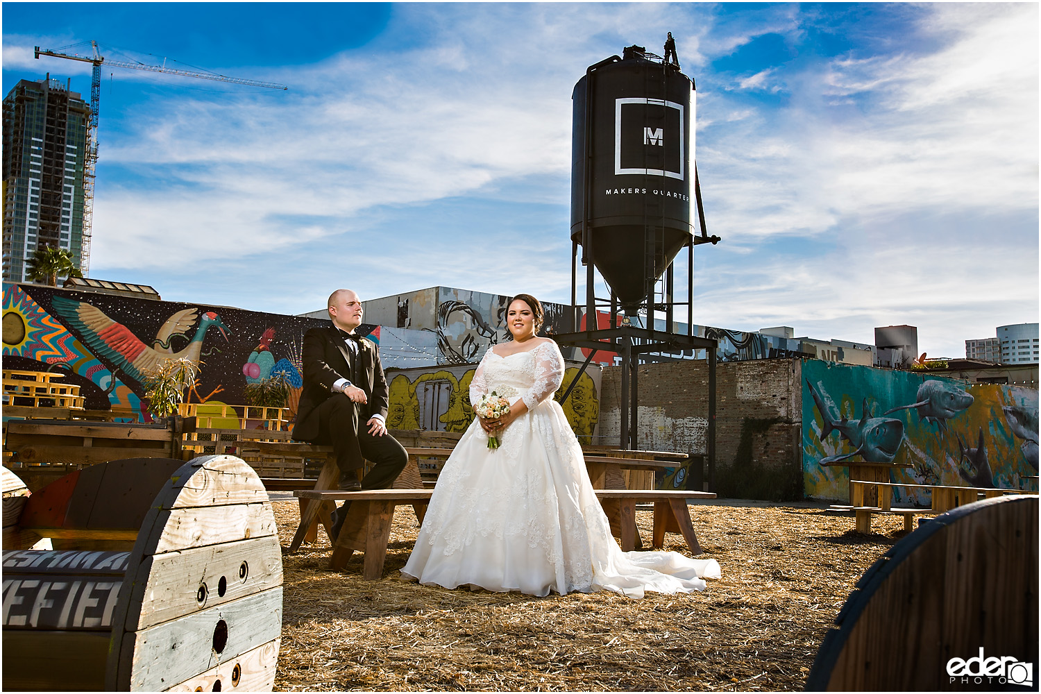 Moniker Warehouse Wedding Portraits