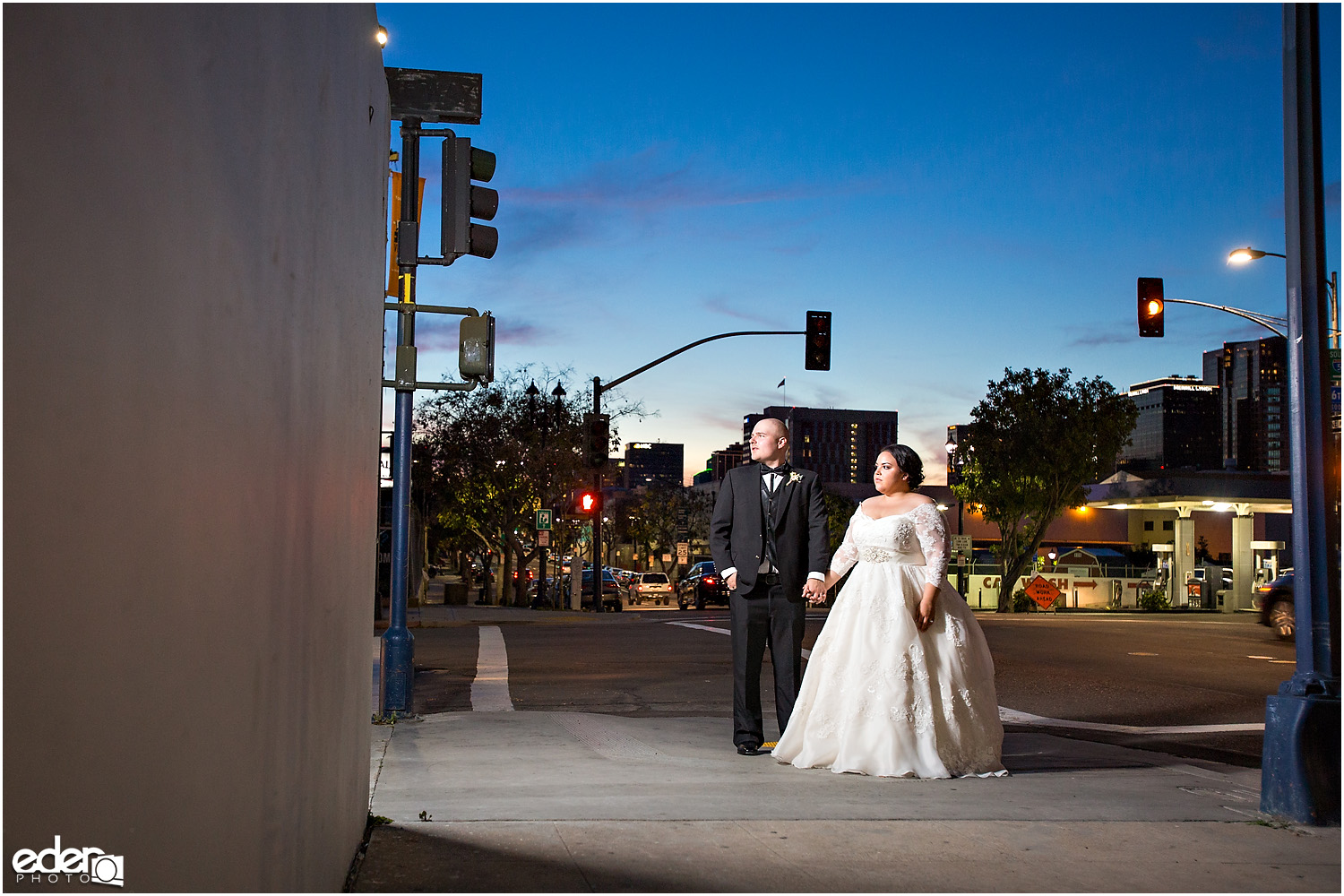 Moniker Warehouse Wedding Night Portraits