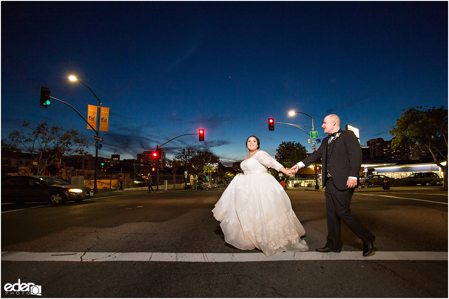 Moniker Warehouse Wedding Night Portraits