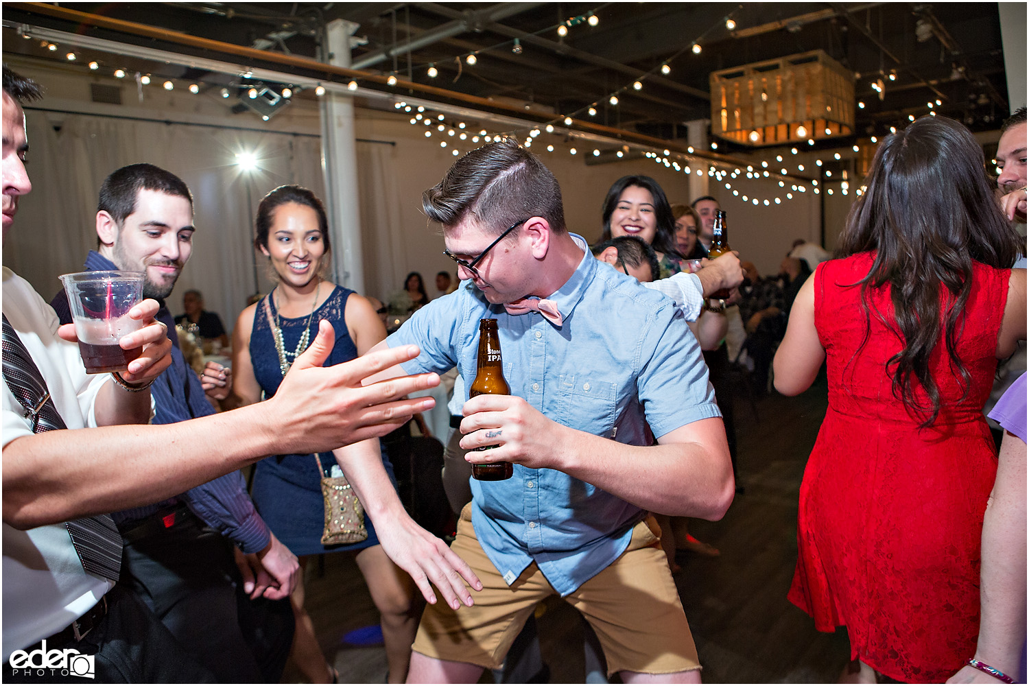 Moniker Warehouse Wedding Reception Dancing