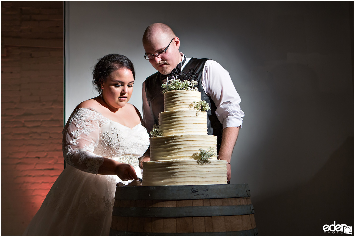 Moniker Warehouse Wedding Cake