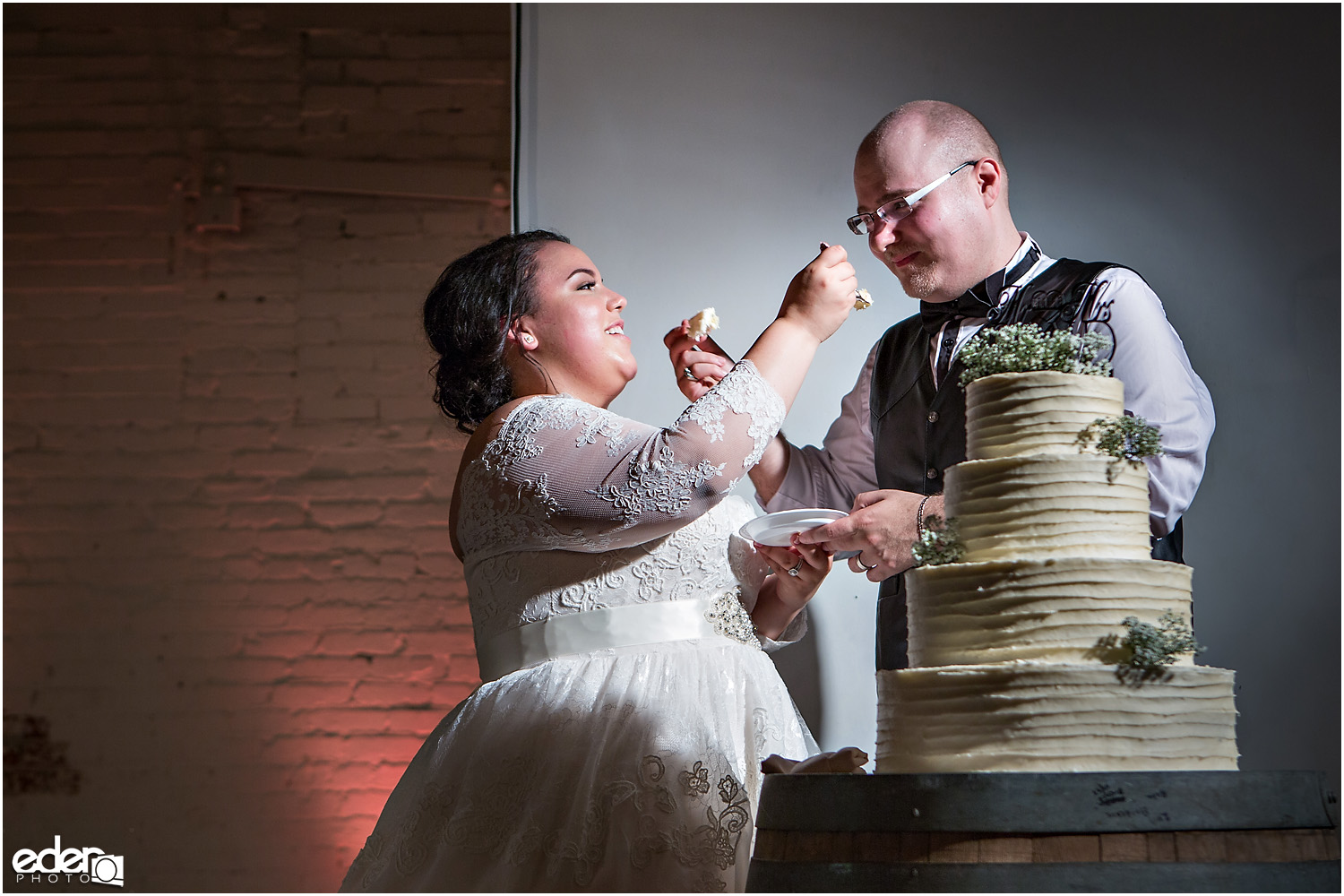 Moniker Warehouse Wedding Cake