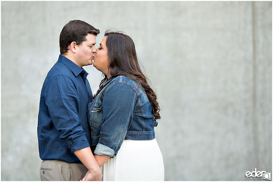 Little Italy Engagement Session parking lot