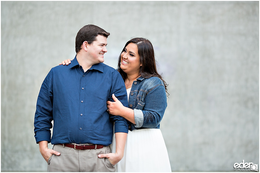 Little Italy Engagement Session parking lot