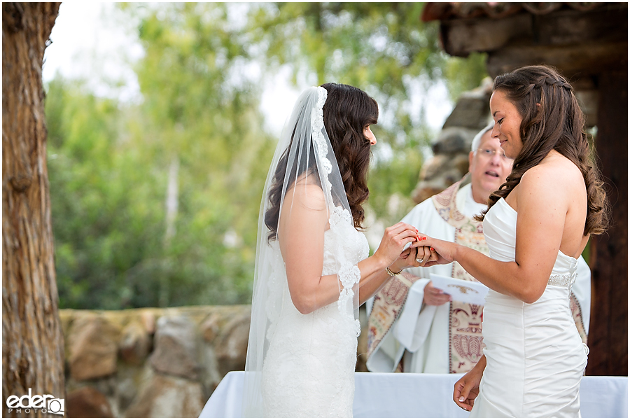 Leo Carillo Ranch Ceremony rings