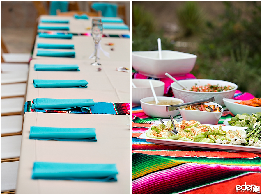 Leo Carillo Ranch Wedding Details -  buffet