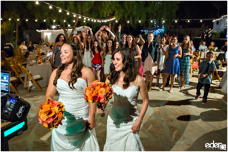 Leo Carillo Ranch Reception -  bouquet toss