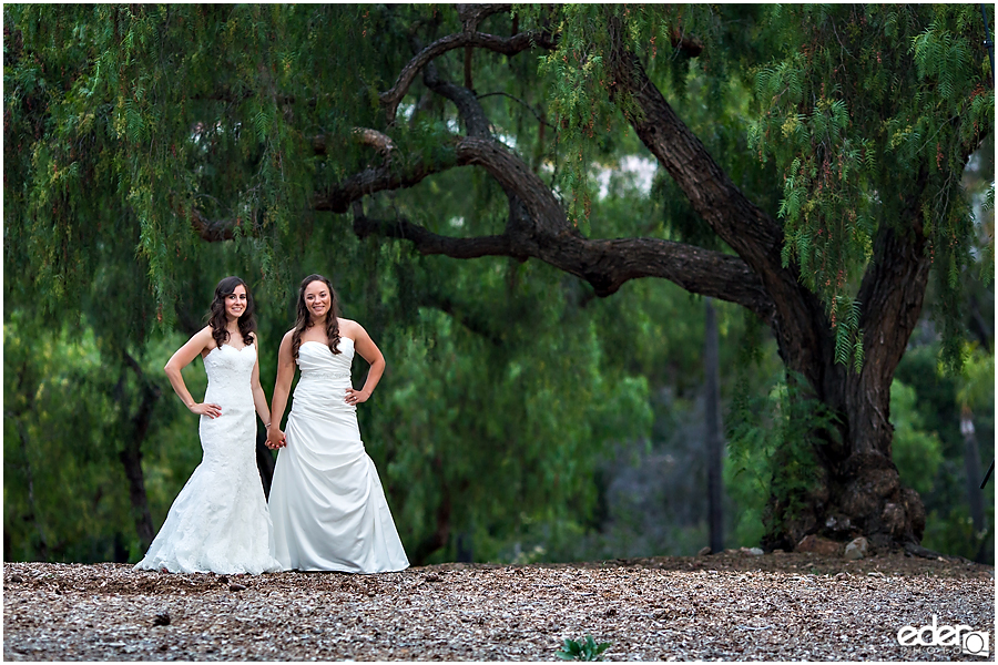 Leo Carillo Ranch two brides Wedding 