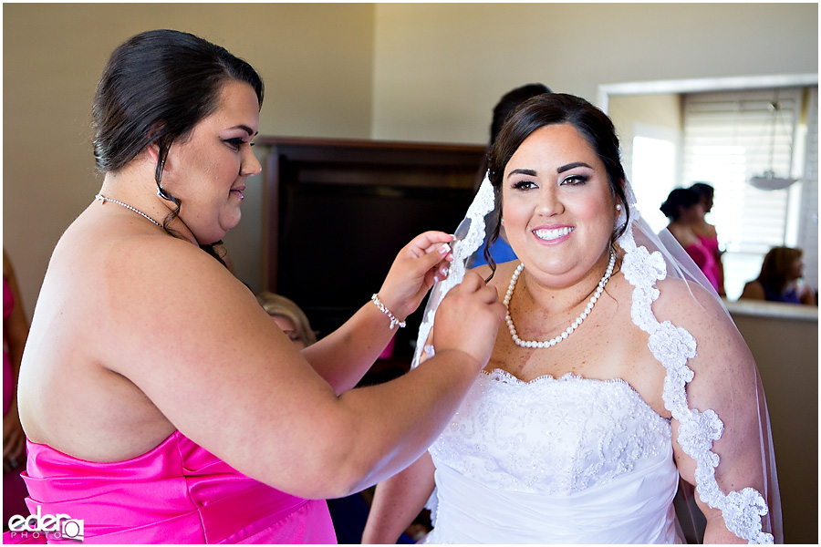 Liberty Station Wedding - bride getting ready