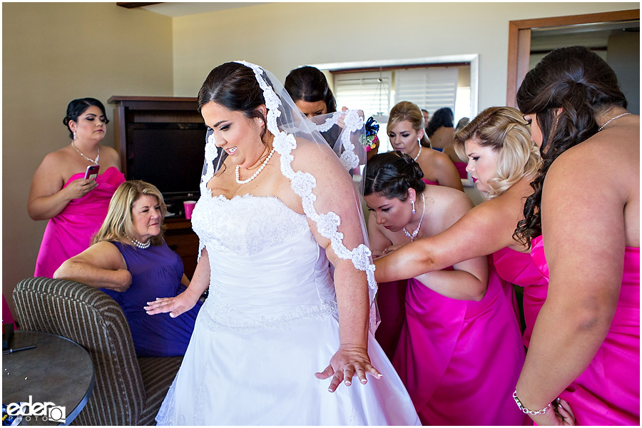 Liberty Station Wedding - bride prep