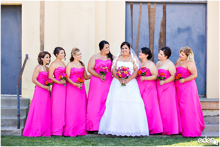 Liberty Station Wedding - bridesmaids