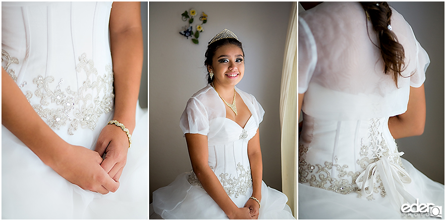 Quinceañera getting ready photos