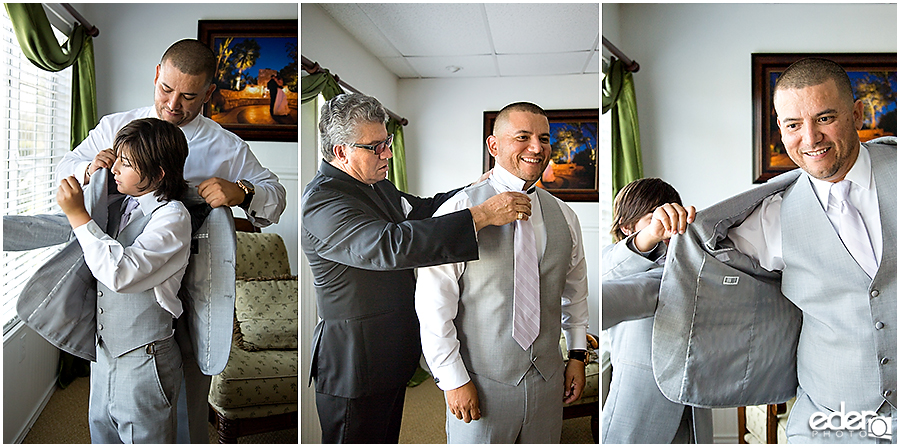 Grand Tradition Wedding - groom prep