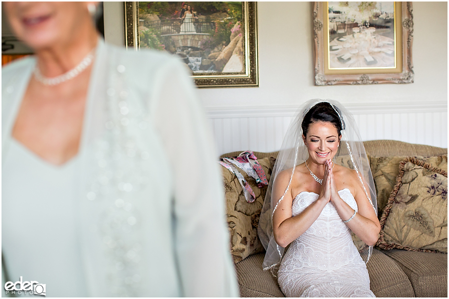 Grand Tradition Wedding - bridal prep room