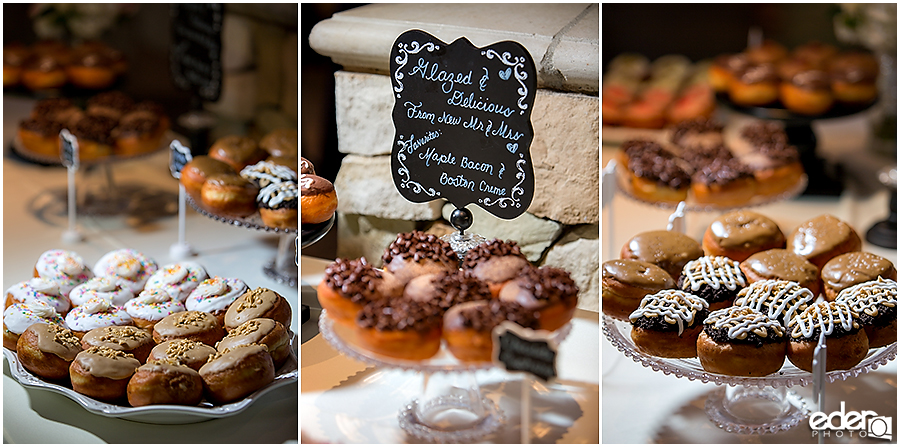 Grand Tradition Wedding Reception doughnuts