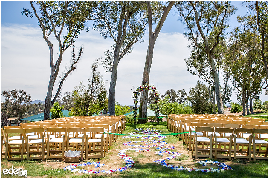 San Dieguito Park Wedding Ceremony Decor