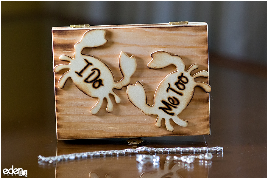 crab wedding ring box