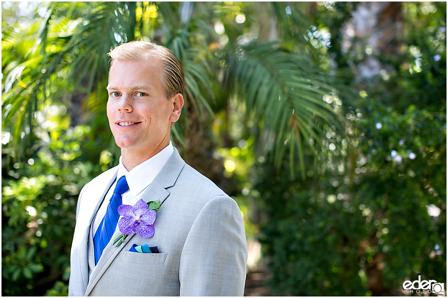 Paradise Point Resort Wedding groom portrait