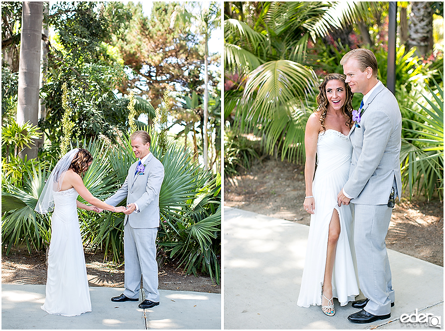 Bride and Groom tropical wedding