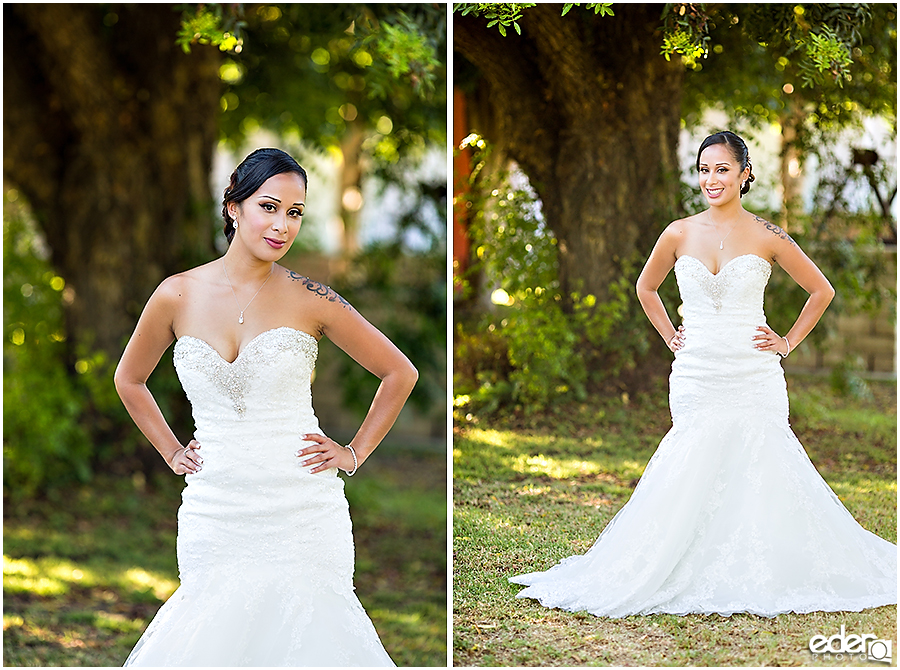 Outdoor wedding portraits