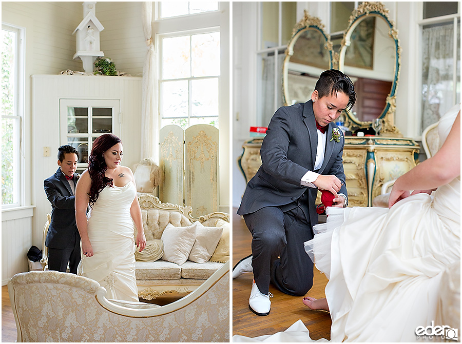 Green Gables Wedding Getting Ready