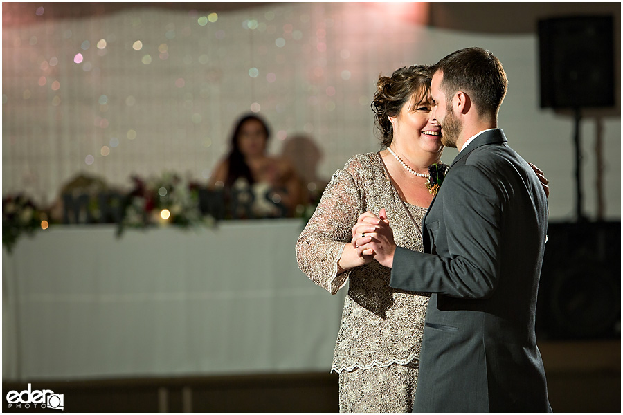 Green Gables Wedding Reception mother son dance