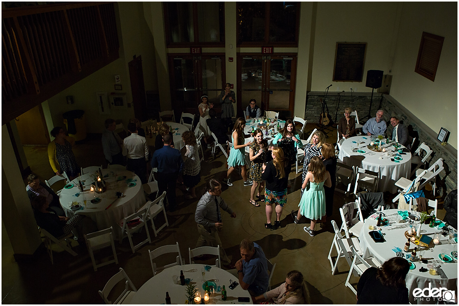 Reception dancing at Powerhouse Community Center Wedding