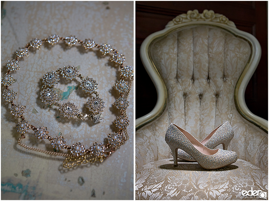 Wedding shoes at Green Gables Wedding Estate