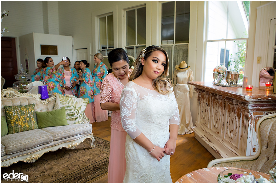 Bridal Prep Room at Green Gables Wedding Estate