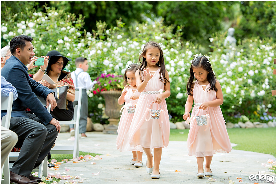 Flower girls at Green Gables Wedding Estate